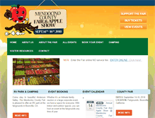 Tablet Screenshot of mendocountyfair.com